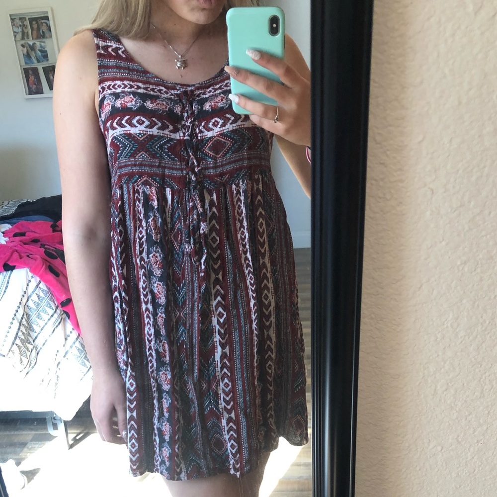 Red summer dress